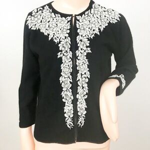 Vintage Stephen Chu Beaded Cardigan